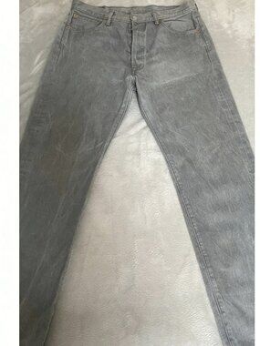 Vintage Men’s Straight Leg Denim Jeans Marbled Grey